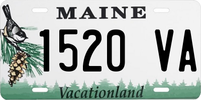 ME license plate 1520VA