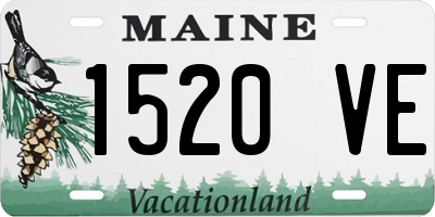 ME license plate 1520VE