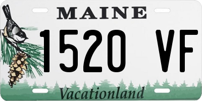 ME license plate 1520VF