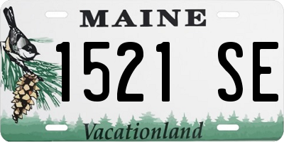 ME license plate 1521SE
