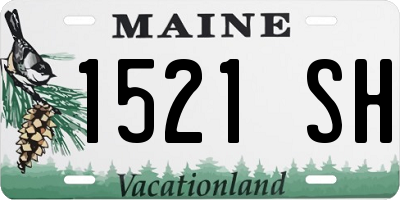 ME license plate 1521SH