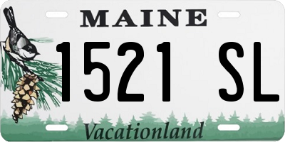 ME license plate 1521SL