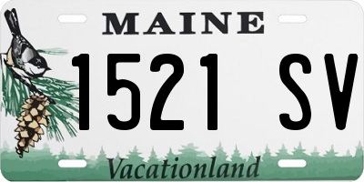 ME license plate 1521SV