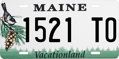 ME license plate 1521TO