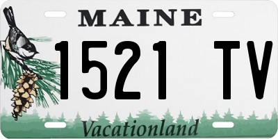 ME license plate 1521TV
