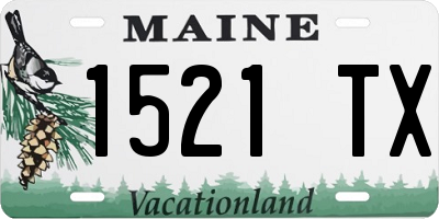 ME license plate 1521TX