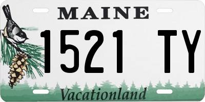 ME license plate 1521TY