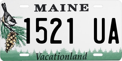ME license plate 1521UA