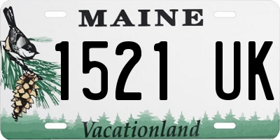 ME license plate 1521UK