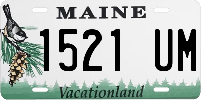 ME license plate 1521UM