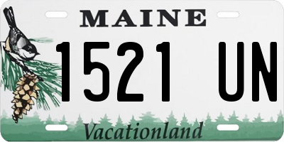 ME license plate 1521UN