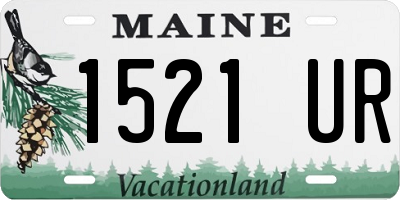 ME license plate 1521UR