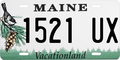 ME license plate 1521UX