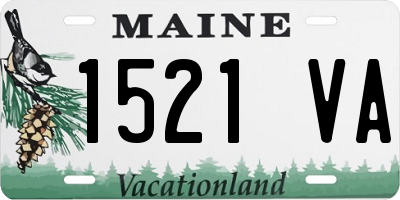 ME license plate 1521VA
