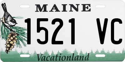 ME license plate 1521VC