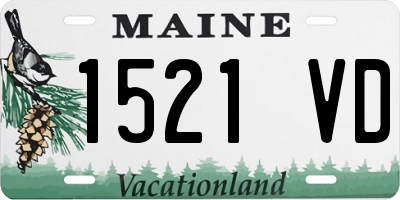 ME license plate 1521VD