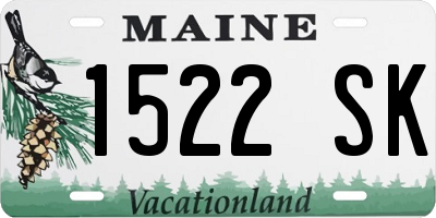 ME license plate 1522SK