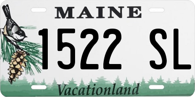 ME license plate 1522SL