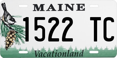 ME license plate 1522TC