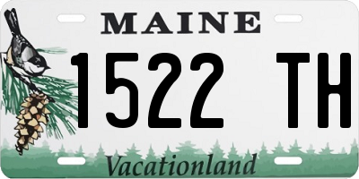ME license plate 1522TH