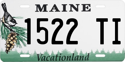 ME license plate 1522TI