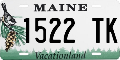 ME license plate 1522TK