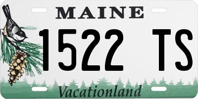 ME license plate 1522TS