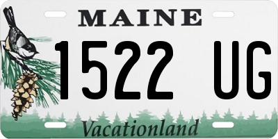 ME license plate 1522UG