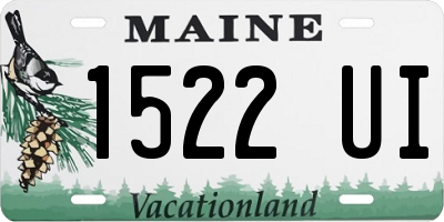ME license plate 1522UI