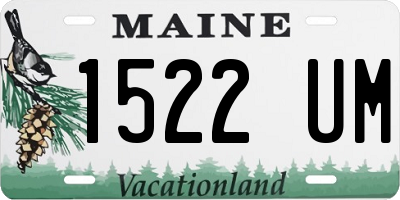 ME license plate 1522UM