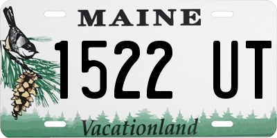 ME license plate 1522UT