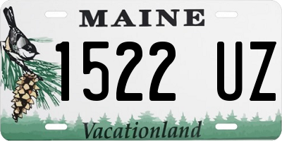 ME license plate 1522UZ