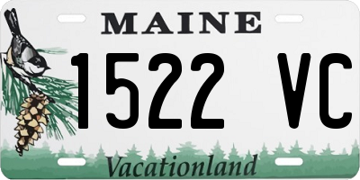ME license plate 1522VC