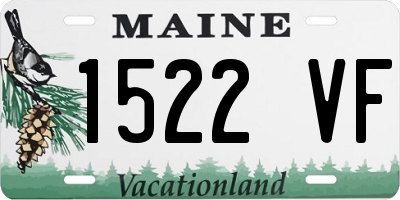 ME license plate 1522VF