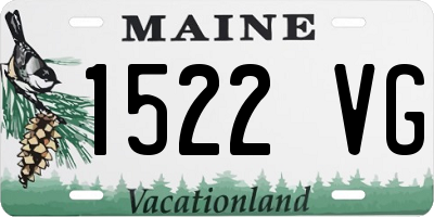 ME license plate 1522VG
