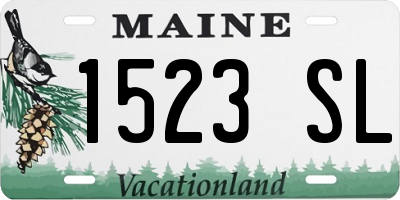 ME license plate 1523SL
