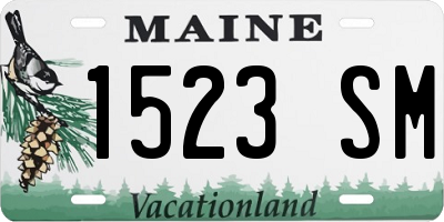 ME license plate 1523SM