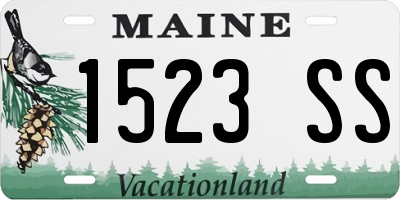 ME license plate 1523SS
