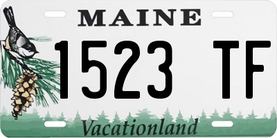 ME license plate 1523TF