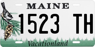 ME license plate 1523TH