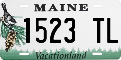ME license plate 1523TL