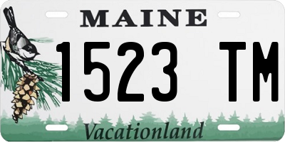 ME license plate 1523TM
