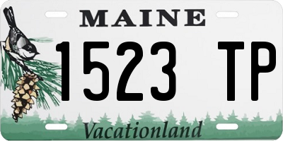 ME license plate 1523TP