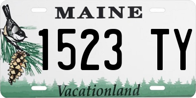 ME license plate 1523TY