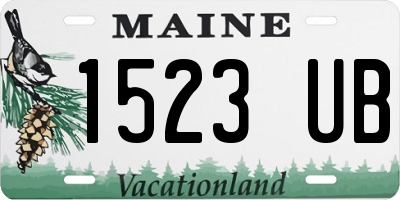 ME license plate 1523UB