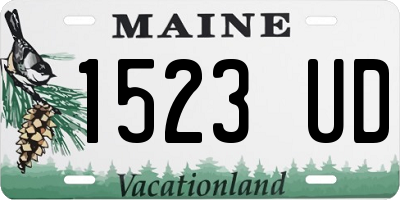 ME license plate 1523UD