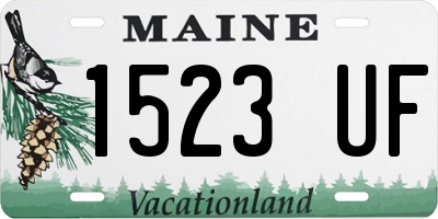 ME license plate 1523UF