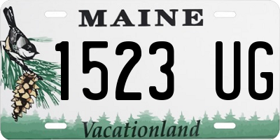 ME license plate 1523UG