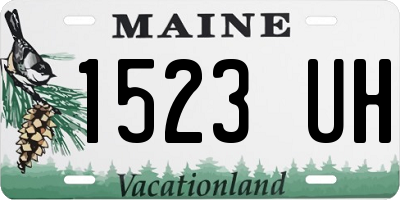 ME license plate 1523UH