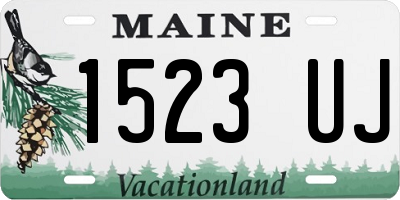 ME license plate 1523UJ